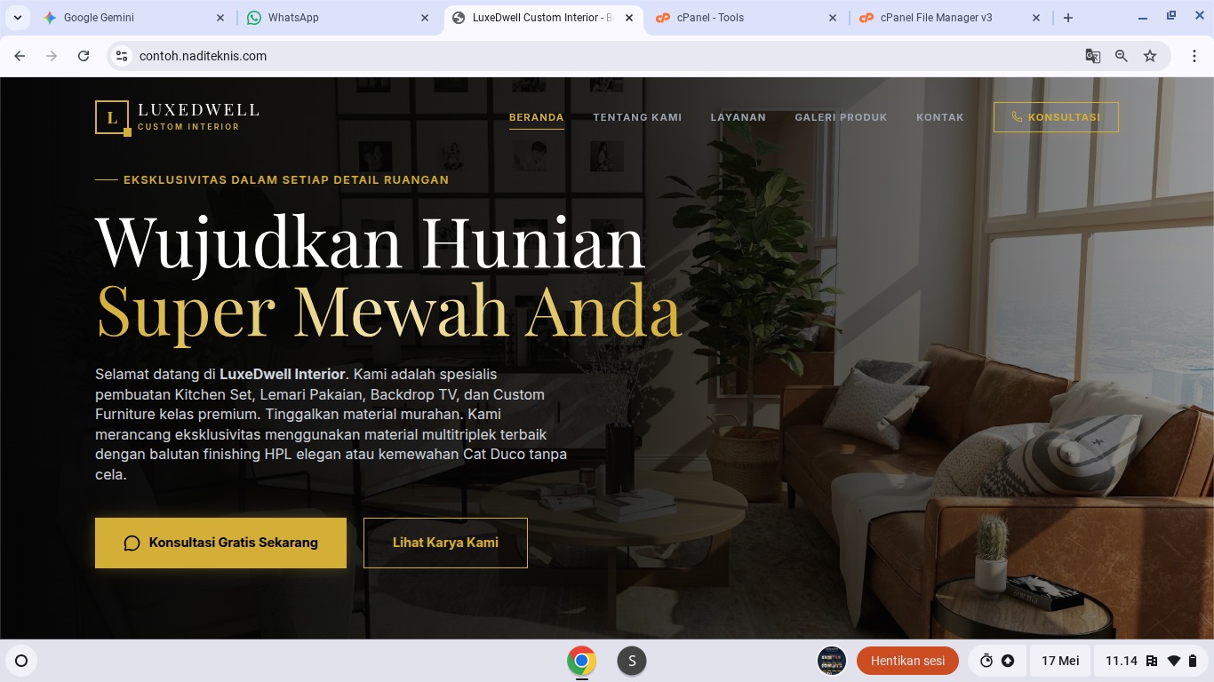Website Interior Nadi Teknis