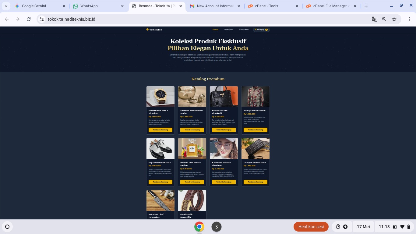 Website Toko Online Nadi Teknis